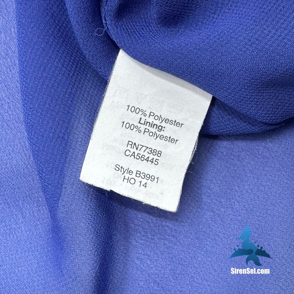 1164 J. Crew Sleeveless Blouse - Size 8 - Blue - Picture 14 of 16
